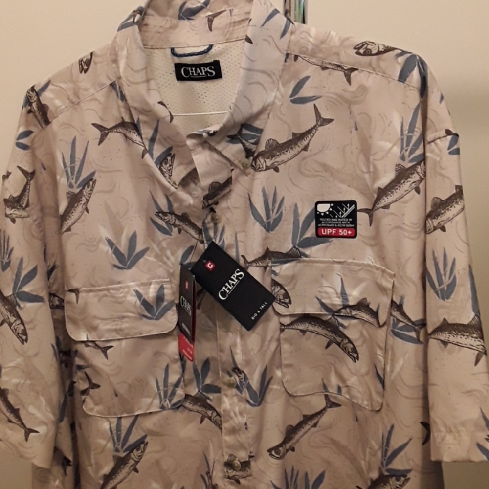 New Chaps 3XB  mens sports shirt 50+ protection